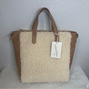 NWT Universal Thread Tan Sherpa Bag